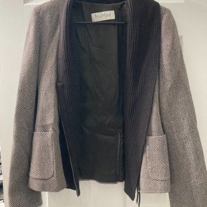 MaxMara Wool/Cashmere Sweaterneck Sport Jacket Sz 6